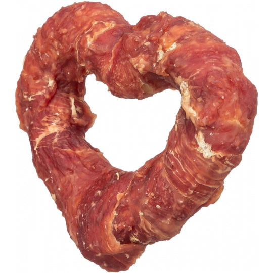 DentaFun Heart, byvolie srdce s kačacím mäsom [50 ks], 8 cm / 40 g