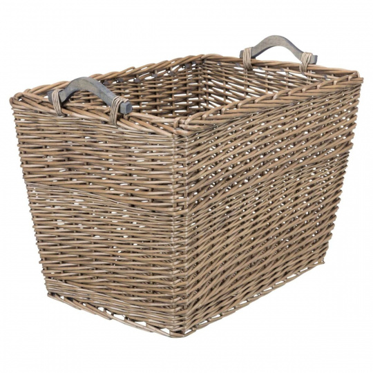 Prútený kôš s dvoma držadlami, 60 x 40 x 40 cm, hnedá Prútený kôš s dvoma držadlami, 60 x 40 x 40 cm, hnedá