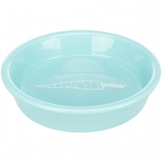 Keramická miska s motívom mrkvy pre králiky 200 ml/14 cm