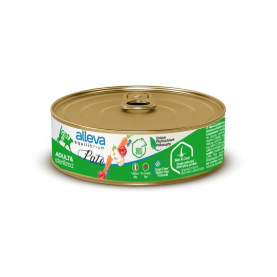 Alleva EQUILIBRIUM cat wet pate Sterilized boar 85 g konzerva Alleva EQUILIBRIUM cat wet pate Sterilized boar 85 g konzerva