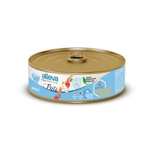 Alleva EQUILIBRIUM cat wet pate Sterilized salmon 85 g konzerva Alleva EQUILIBRIUM cat wet pate Sterilized salmon 85 g konzerva