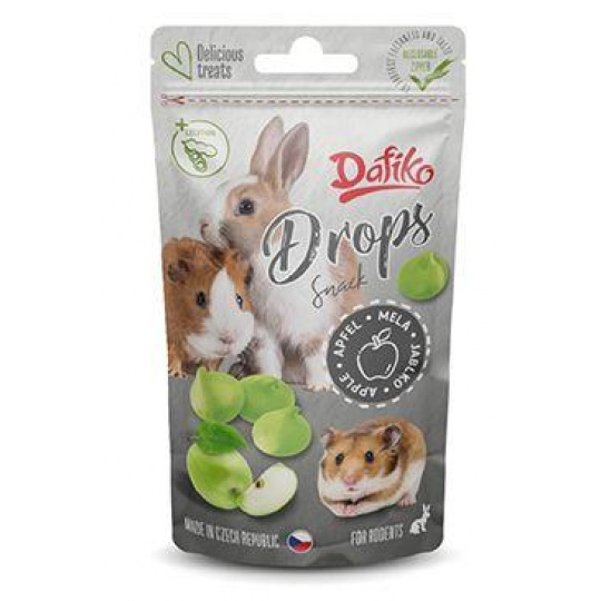 Dafiko drops pro hlodavce jablko 75g Dafiko drops pro hlodavce jablko 75g