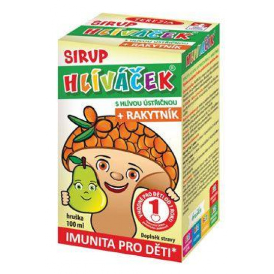 Hlíváček sirup s hlívou ústříčnou-hruška 100ml TEREZIA