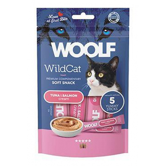 WOOLF WildCat Cream Regular Tuna&Salmon 5x14g