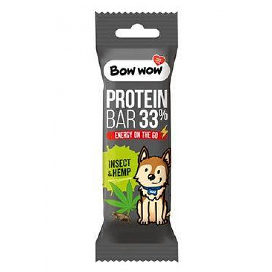 Bow wow poch. Proteínová tyčinka Hmyz&Konopí 32g