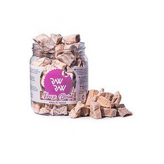 Raw Raw pochoutka mrazem sušené Králičí maso 70g