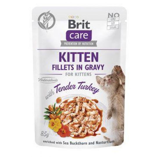 Brit Care Cat Fillets in Gravy Kitten Tend.Turkey 85g Brit Care Cat Fillets in Gravy Kitten Tend.Turkey 85g