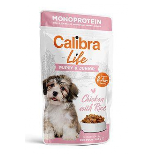 Calibra Dog Life kapsička Puppy&Junior Chicken 150g