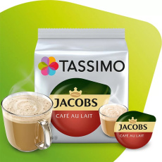 Kávové kapsle Jacobs Tassimo Cafe au Lait, 16 kapslí