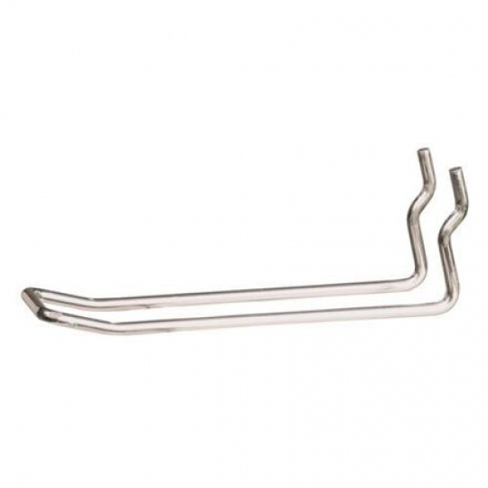 Kovový háčik, dvojitý, 10cm, strieborná Kovový háčik, dvojitý, 10cm, strieborná