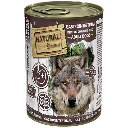 Natural Greatness GASTROINTESTINAL, veterinárna diéta, konzerva pre psy 400g