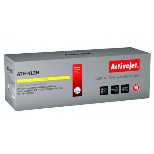 Activejet ATH-412N (náhrada za HP 305A CE412A; Supreme; 2600 stran; žlutá)