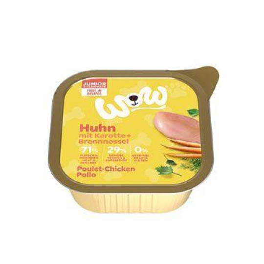 WOW paštéta Junior kuracia s mrkvou 150g WOW paštéta Junior kuracia s mrkvou 150g
