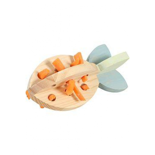 Hračka hlodavec COSY dřevěná mrkev na pamlsky Zolux Hračka hlodavec COSY dřevěná mrkev na pamlsky Zolux