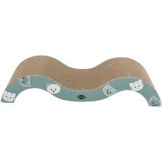 MIMI škrabací kartón vlna 50 x 9 x 23 cm, šalviová MIMI škrabací kartón vlna 50 x 9 x 23 cm, šalviová