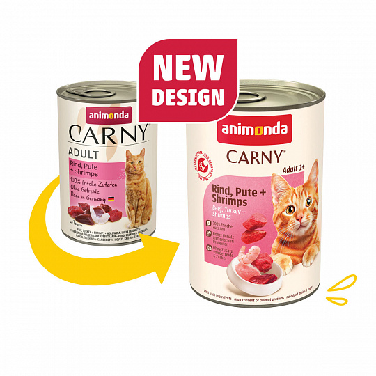 ANIMONDA konzerva CARNY Adult - hovädzie, morka, raky 400g