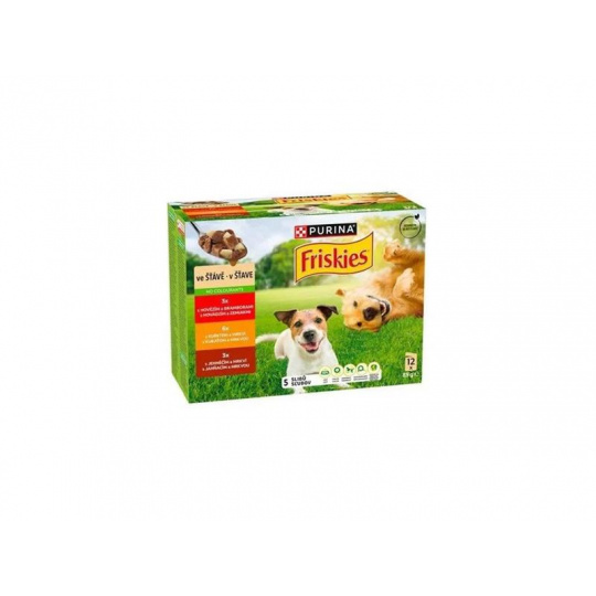 Nestlé Friskies dog Adult Multipack hovädzie&kura&jahňa v šťave kapsička 24x85 g Nestlé Friskies dog Adult Multipack hovädzie&kura&jahňa v šťave kapsička 24x85 g
