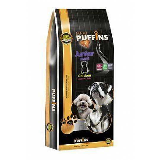 Puffins Dog Junior Maxi Chicken 1kg