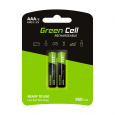 Green Cell GR07 baterie pro domácnost Dobíjecí baterie AAA Nikl-metal hydridová (NiMH) 2X AAA R3 950MAH