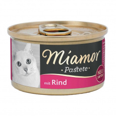 MIAMOR Meat pâté with beef - pamlsek pro kočky - 85g