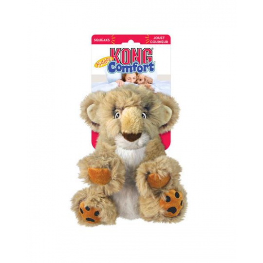 Hračka Kong Dog Comfort Kiddos Lev s pískatkom, polyester L Hračka Kong Dog Comfort Kiddos Lev s pískatkom, polyester L