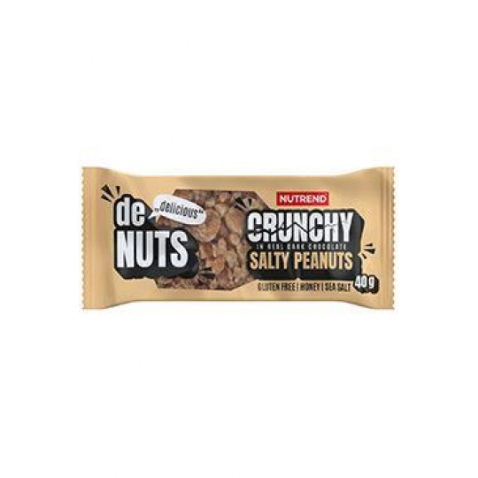 Nutrend Denuts Crunchy slané arašidy 40g
