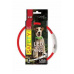 Obojok DOG FANTASY svetelný USB červený 45cm 1ks