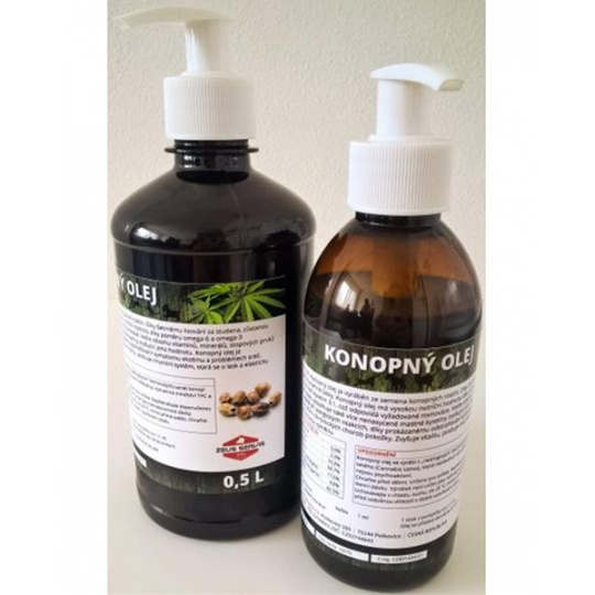 Olej konopný ZEUS 500 ml Olej konopný ZEUS 500 ml