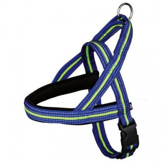 FUSION postroj bezp.polstrovaný neoprénom XL 78-100m/35mm, modro/zelený FUSION postroj bezp.polstrovaný neoprénom XL 78-100m/35mm, modro/zelený