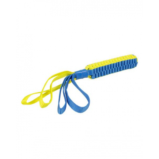 Hračka DUVO+ tyč ťažná nylonová modrožltá S 30 x 3 cm Hračka DUVO+ tyč ťažná nylonová modrožltá S 30 x 3 cm