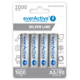 Nabíjecí baterie everActive Ni-MH R6 AA 2000 mAh Silver Line