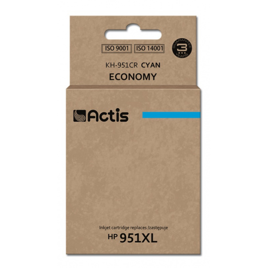 Actis KH-951CR Inkoust (náhrada za HP 951XL CN046AE; standardní; 25 ml; modrý)