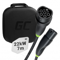 Green Cell EVKABGC02 nabíjecí kabel pro elekromobily Černá Type 2 3 7 m