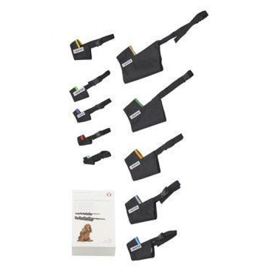 Náhubok fixačný pes BUSTER Easy ID sada 2XS-5XL 10ks Náhubok fixačný pes BUSTER Easy ID sada 2XS-5XL 10ks