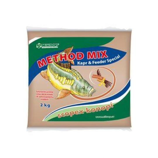 Mikrop Method mix pre ryby scopex - konope 2kg Mikrop Method mix pre ryby scopex - konope 2kg