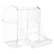 Krmítko kryté, priehľadné 70ml/7x7cm Krmítko kryté, priehľadné 70ml/7x7cm