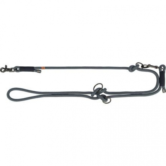 Soft Rope predlžovacie okrúhle tkané vodítko, čierna/sivá Soft Rope predlžovacie okrúhle tkané vodítko, čierna/sivá