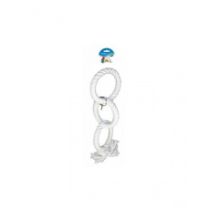 Hračka DUVO+ Lano 3 slučky pre papagáje 43 cm