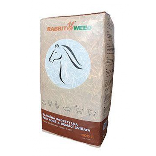 Podstielka slamová pre kone a zvieratá RabbitWeed 500l Podstielka slamová pre kone a zvieratá RabbitWeed 500l
