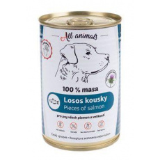 All Animals DOG konz. Losos kúsky 400g All Animals DOG konz. Losos kúsky 400g