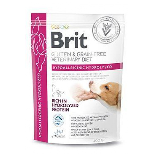 Brit VD Dog GF Hypoallergenic Hydrolyzed 400g Brit VD Dog GF Hypoallergenic Hydrolyzed 400g