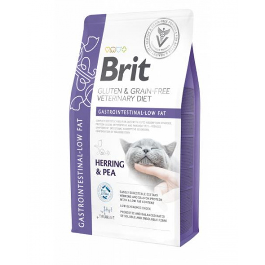 Brit Veterinary Diets GF cat Gastrointestinal - Low fat 2 kg