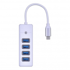 ORICO HUB USB-C, 4x USB-A (4x3.1), 5 GBPS, PW4U-C3-015-WH-EP