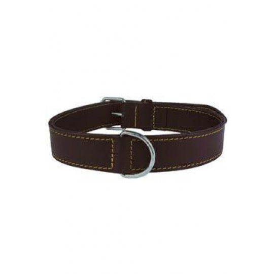 Obojok pes pravá koža 55cm hnedý Zolux