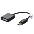 Lanberg AD-0007-BK adaptér k video kabelům 0,1 m DisplayPort DVI-D Černá