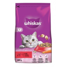Whiskas Dry s hovädzím mäsom 300g Whiskas Dry s hovädzím mäsom 300g