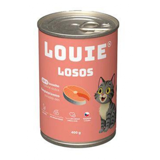Louie Cat konz. Losos s prebiotikami 400g