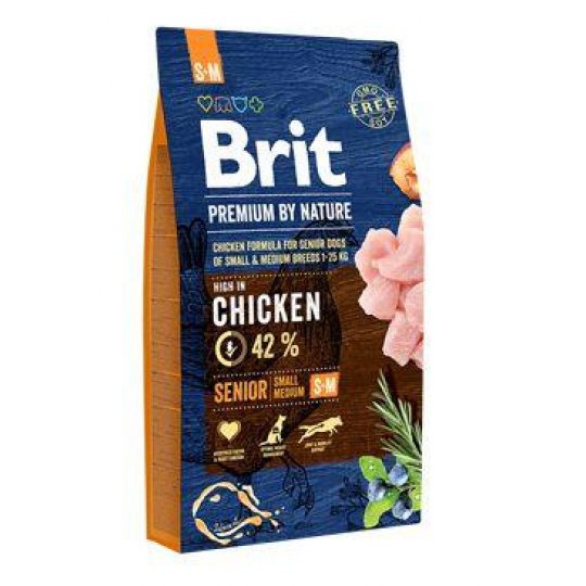Brit Premium Dog by Nature Senior S+M 8kg Brit Premium Dog by Nature Senior S+M 8kg