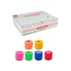 Elastická bandáž. CoPoly 2,5cm x 4,5m MIX NEON 24ks Elastická bandáž. CoPoly 2,5cm x 4,5m MIX NEON 24ks