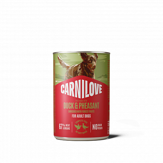 Carnilove Dog Can Paté Made with Duck & Pheasant 400 g